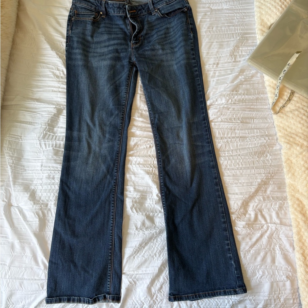 White House Black Market Dark Indigo Bootcut Jeans